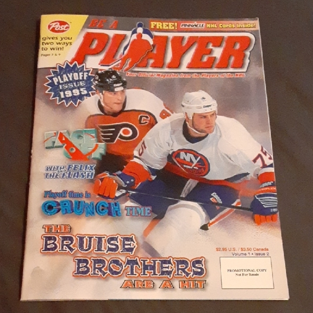 NHL Be A Player Hockey Magazine 1995